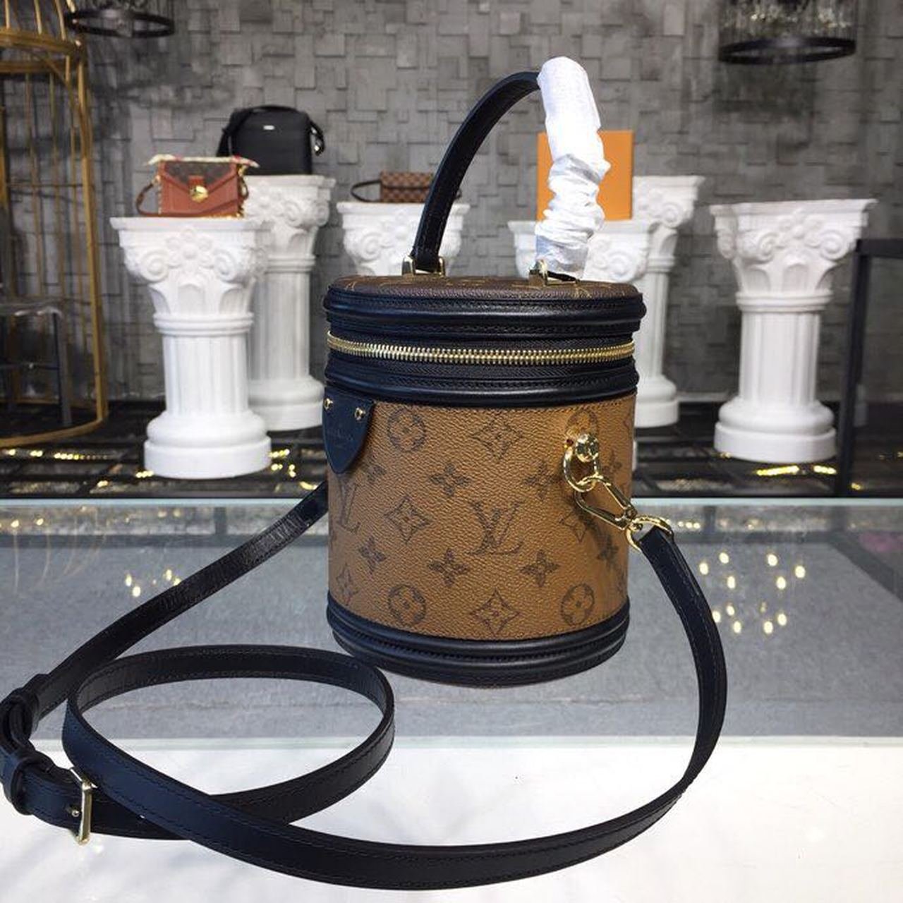Louis Vuitton Cannes Bag 16cm Monogram Reverse Canvas Spring/Summer Collection M43986, Brown