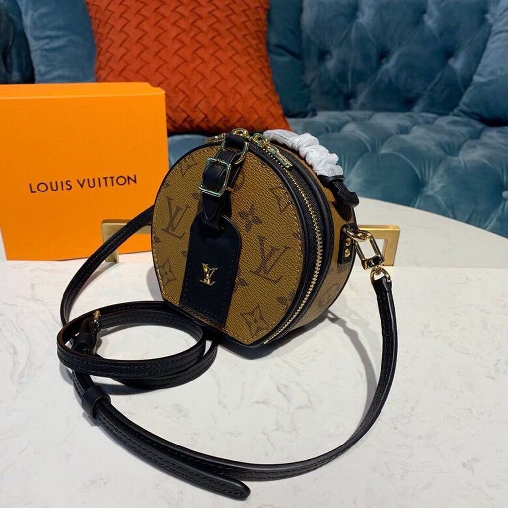 Louis Vuitton Mini Bote Chapeau Bag 16cm Monogram Reverse Canvas Spring/Summer Collection M68276 Brown