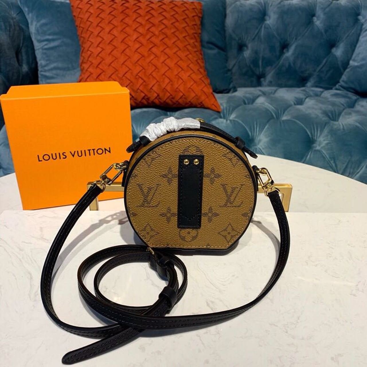 Louis Vuitton Mini Bote Chapeau Bag 16cm Monogram Reverse Canvas Spring/Summer Collection M68276 Brown