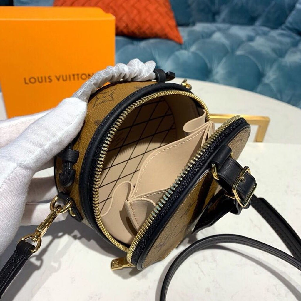 Louis Vuitton Mini Bote Chapeau Bag 16cm Monogram Reverse Canvas Spring/Summer Collection M68276 Brown