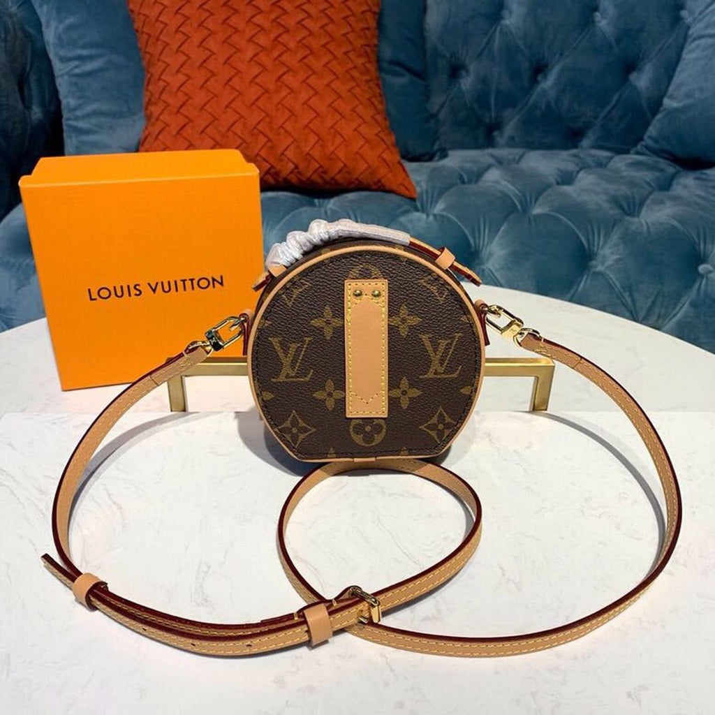 Louis Vuitton Mini Bo?te Chapeau Bag 16cm Monogram Canvas Spring/Summer Collection M44699, Brown