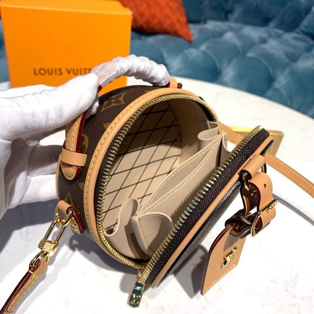 Louis Vuitton Mini Bo?te Chapeau Bag 16cm Monogram Canvas Spring/Summer Collection M44699, Brown