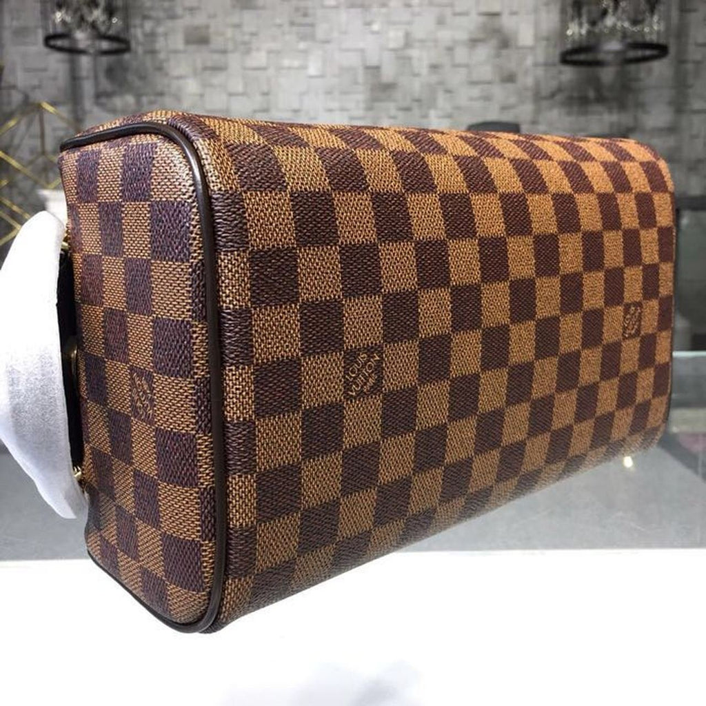 Louis Vuitton King Size Toiletry Bag 28cm Damier Ebene Canvas Spring/Summer Collection N47527, Brown