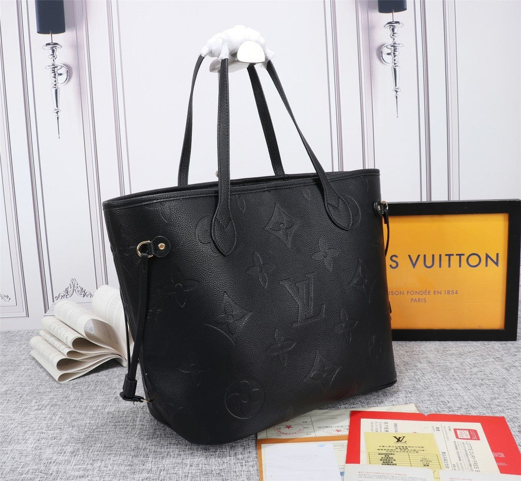 Louis vuittonNeverfull Monogram Empreinte 32cm/ Black