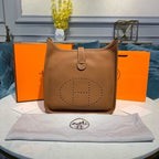 Hermes Evelyne III 29 Bag Brown With Silver-Toned Hardware For Women, Women’s Shoulder And Crossbody Bags 11.4in/29cm
