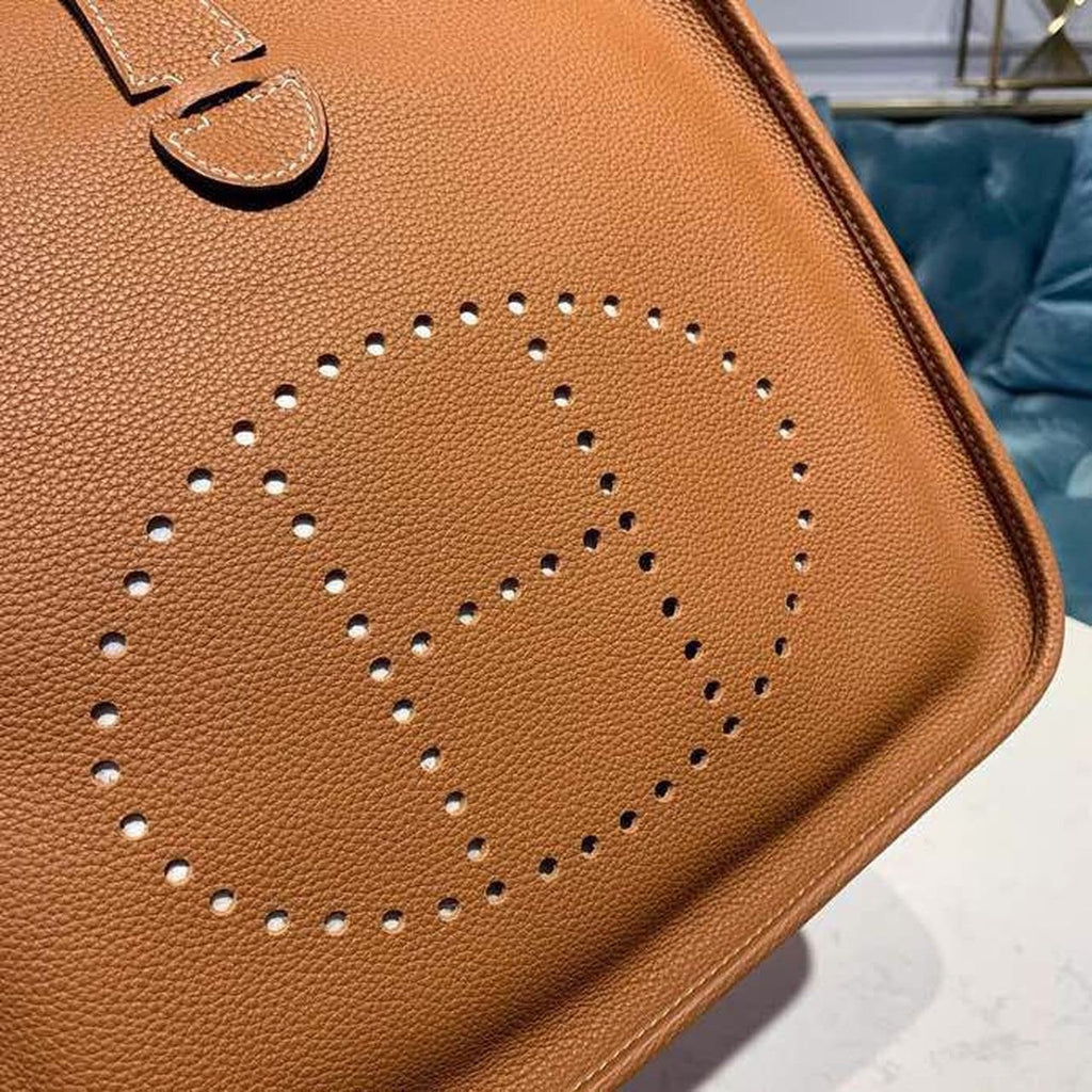 Hermes Evelyne III 29 Bag Brown With Silver-Toned Hardware For Women, Women’s Shoulder And Crossbody Bags 11.4in/29cm