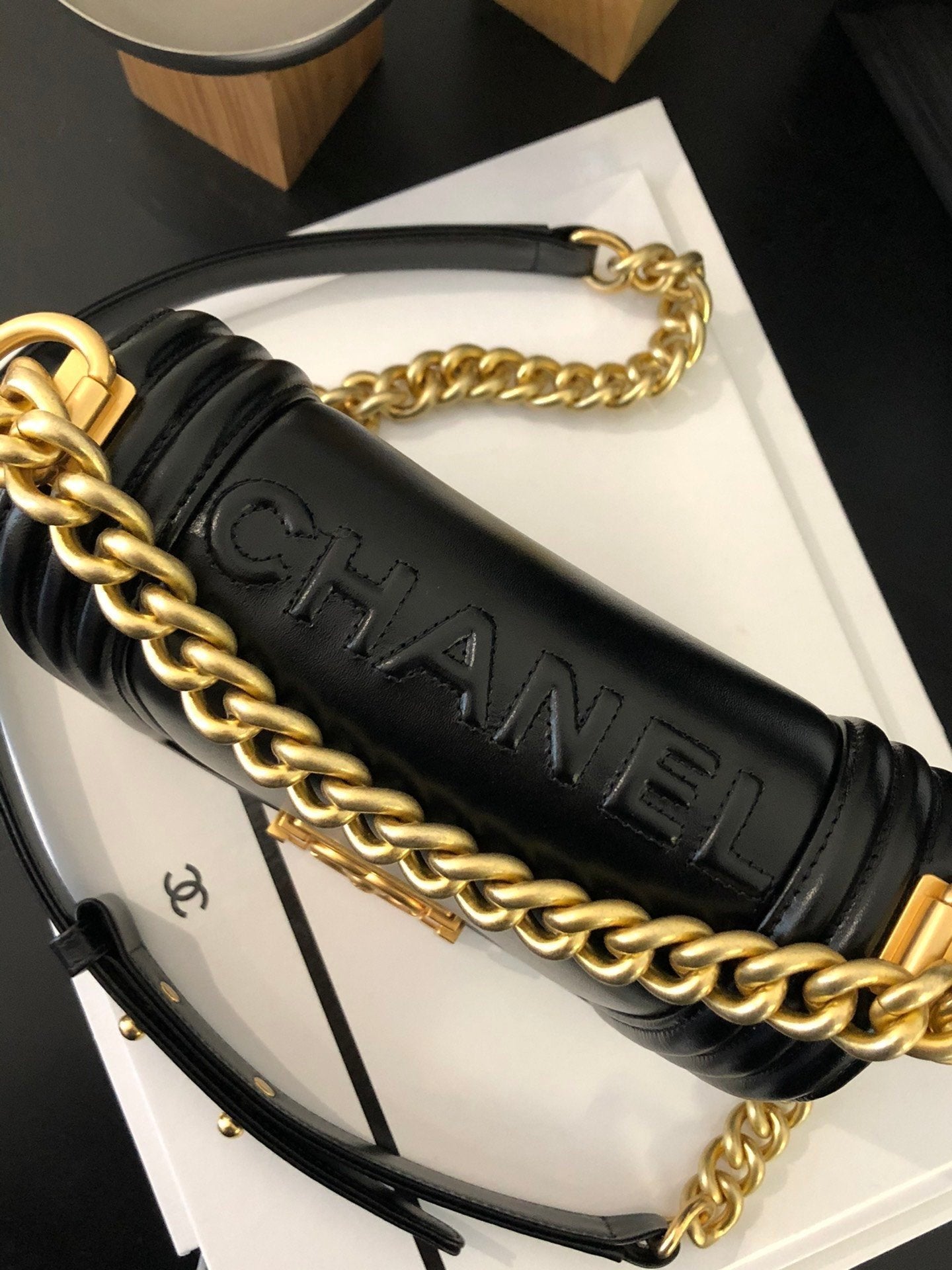 Chanel Co Co Leboy Black 18cm