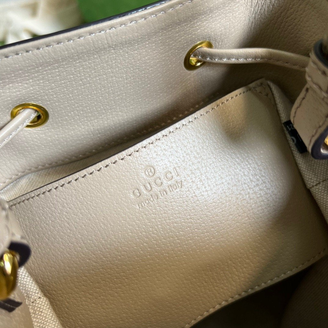 Gucci Ophidia Small GG Bucket Bag White For Women, Women’s Bags 10in/25cm