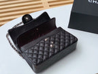 Chanel Classic Flap Bag Silver/Gold Hardware Lambskin/Caviar Leather Spring/Summer Collection Black