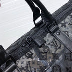 Louis Vuitton Mesh Keepall 50cm Monogram Canvas Matte Black Hardware Spring/Summer Collection M53971, Black