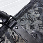 Louis Vuitton Mesh Keepall 50cm Monogram Canvas Matte Black Hardware Spring/Summer Collection M53971, Black