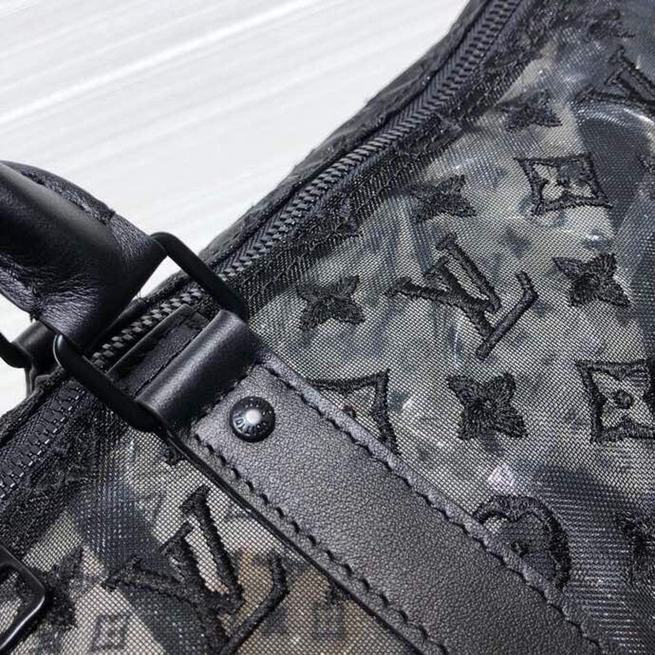 Louis Vuitton Mesh Keepall 50cm Monogram Canvas Matte Black Hardware Spring/Summer Collection M53971, Black