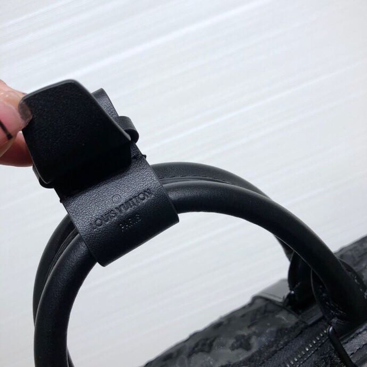 Louis Vuitton Mesh Keepall 50cm Monogram Canvas Matte Black Hardware Spring/Summer Collection M53971, Black