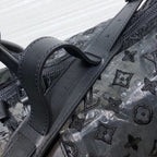 Louis Vuitton Mesh Keepall 50cm Monogram Canvas Matte Black Hardware Spring/Summer Collection M53971, Black