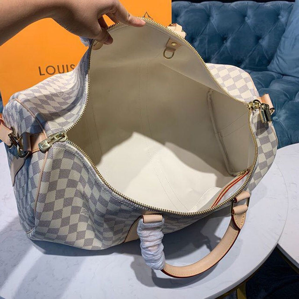 Louis Vuitton Keepall Bandoulire 55cm Damier Azur Canvas Spring/Summer Collection