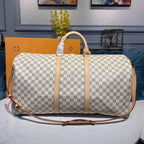 Louis Vuitton Keepall Bandoulire 55cm Damier Azur Canvas Spring/Summer Collection N41429 Azur