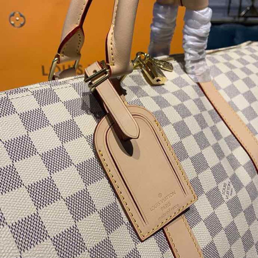 Louis Vuitton Keepall Bandoulire 55cm Damier Azur Canvas Spring/Summer Collection N41429 Azur