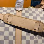 Louis Vuitton Keepall Bandoulire 55cm Damier Azur Canvas Spring/Summer Collection N41429 Azur