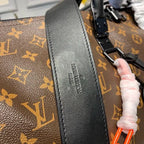 Louis Vuitton Keepall Bandouli?re 50cm Monogram Solar Ray Canvas Spring/Summer Collection M44471, Black/Orange