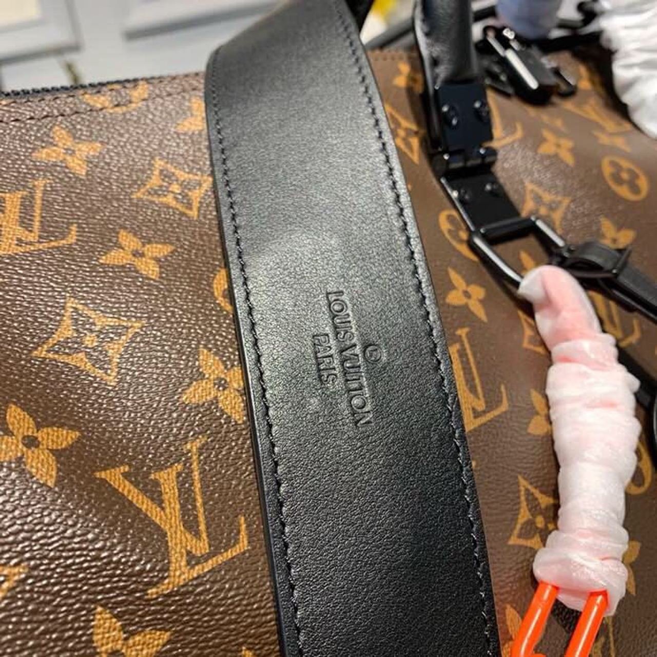 Louis Vuitton Keepall Bandouli?re 50cm Monogram Solar Ray Canvas Spring/Summer Collection M44471, Black/Orange