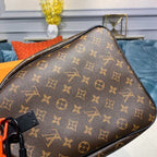 Louis Vuitton Keepall Bandouli?re 50cm Monogram Solar Ray Canvas Spring/Summer Collection M44471, Black/Orange