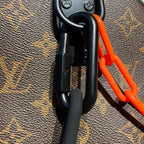 Louis Vuitton Keepall Bandouli?re 50cm Monogram Solar Ray Canvas Spring/Summer Collection M44471, Black/Orange