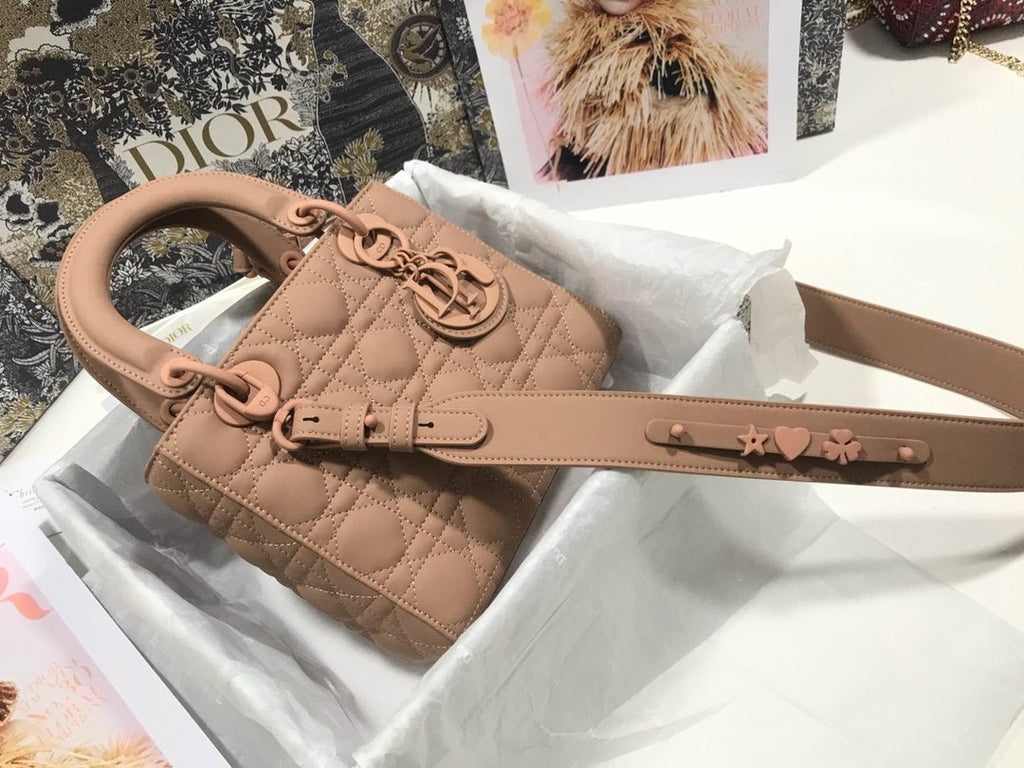 Christian Dior Beige Lady Dior My 20cm