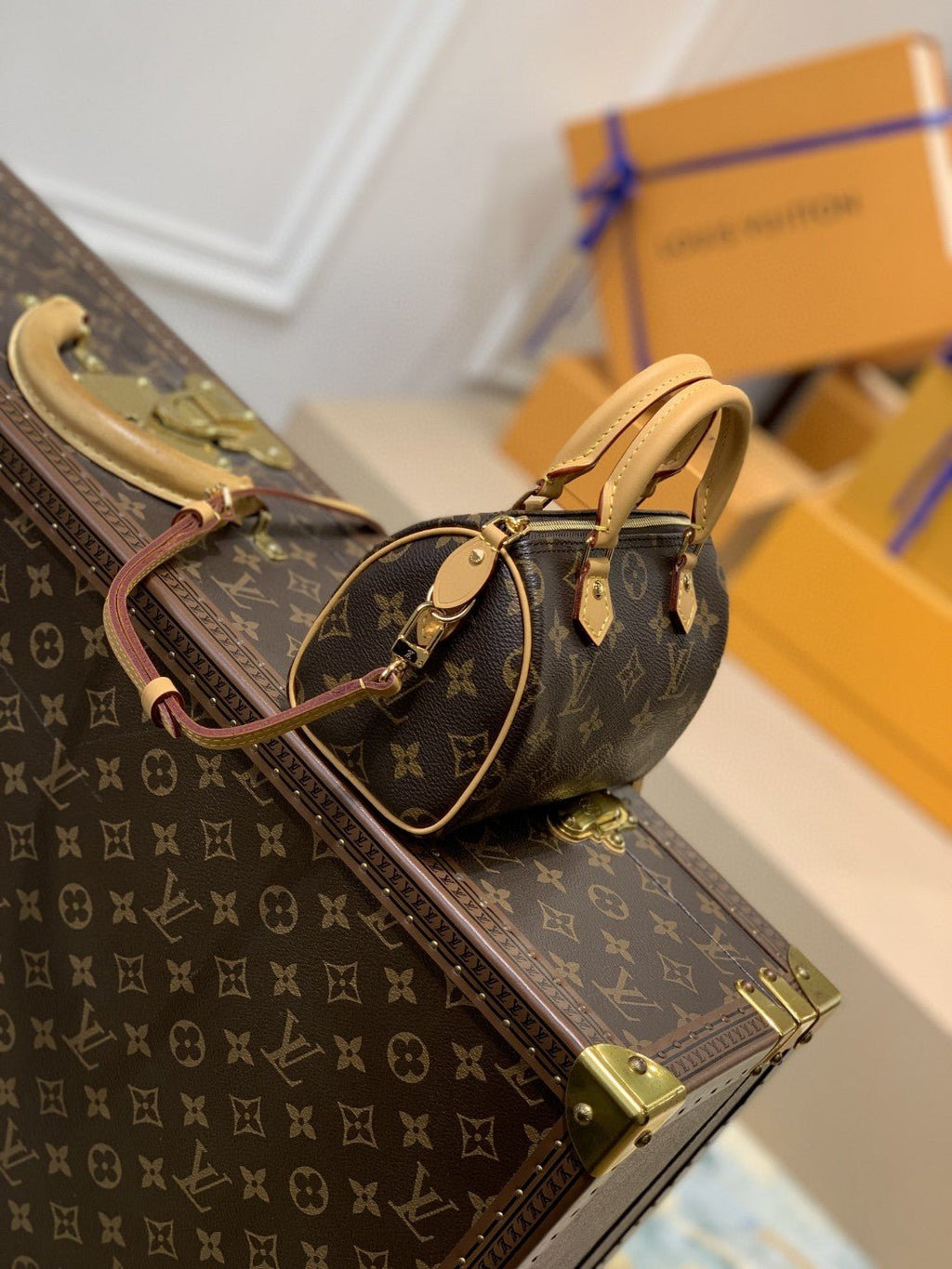 Louis Vuitton M58953 Speedy Bandoulière 16cm Brown