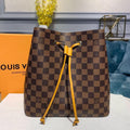 Louis Vuitton Néo Noé BB Bucket Bag 26cm Damier Ebene Canvas Spring/Summer Collection N40213, Safran