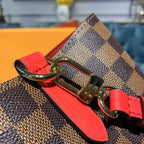 Louis Vuitton Neo Noe BB Bucket Bag 26cm Damier Ebene Canvas Spring/Summer Collection N40214, Cherry Berry