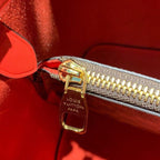 Louis Vuitton Neo Noe BB Bucket Bag 26cm Damier Ebene Canvas Spring/Summer Collection N40214, Cherry Berry
