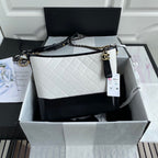 Chanel Gabrielle Hobo Bag Color 28 cm Black & White