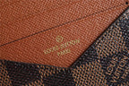Louis Vuitton ID Card Holder Damier Graphite Canvas Brown For Men, Men’s Wallet 13cm LV N60378