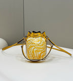 Fendi Vertigo Bucket Bag 18cm Yellow