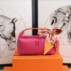 Hermes Bride A Brac Case Pink Bag For Women, Women’s Handbags, Shoulder Bags 9.8in/25cm
