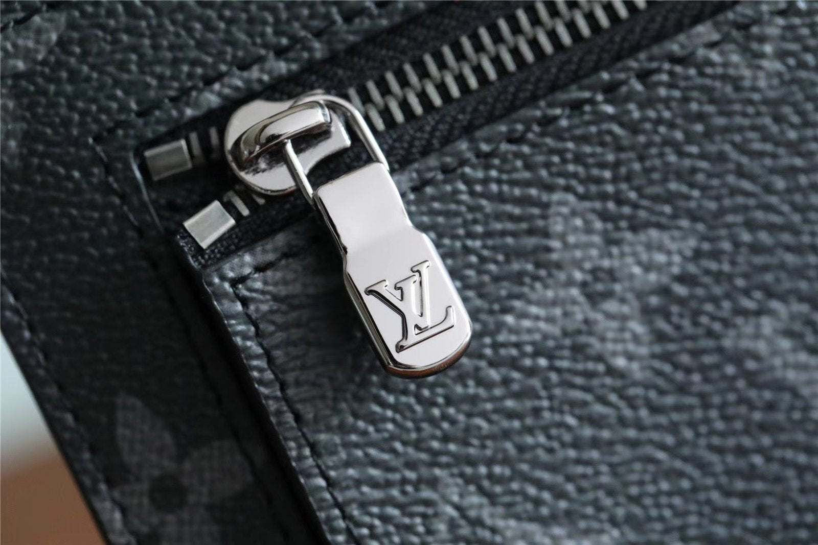 Louis Vuitton ID Card Holder Monogram Canvas Black For Men, Men’s Wallet 13cm LV N60378