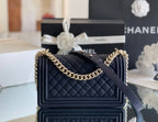 Chanel Medium Classic Flapbag 25cm Dark Blue