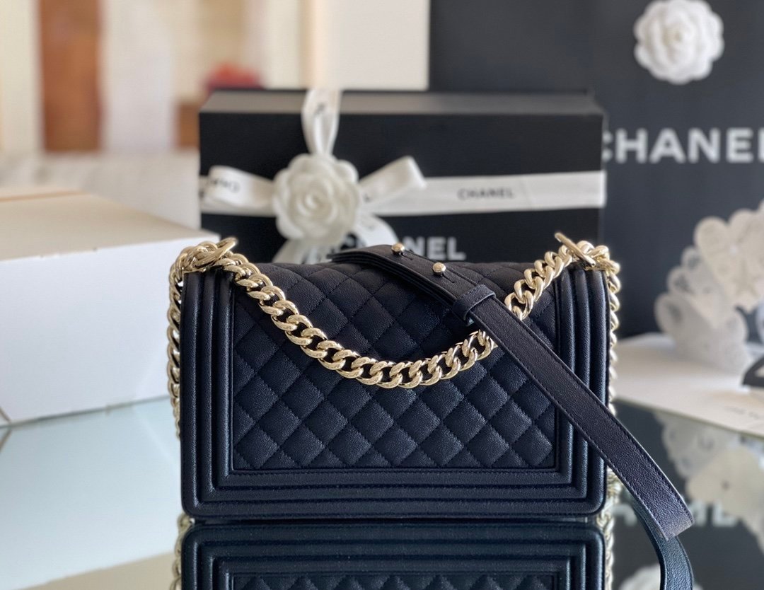 Chanel Medium Classic Flapbag 25cm Dark Blue