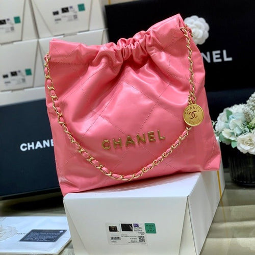 Chanel 22 Large Handbag 37cm Pink