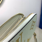 Louis Vuitton Zippy Wallet 20cm White