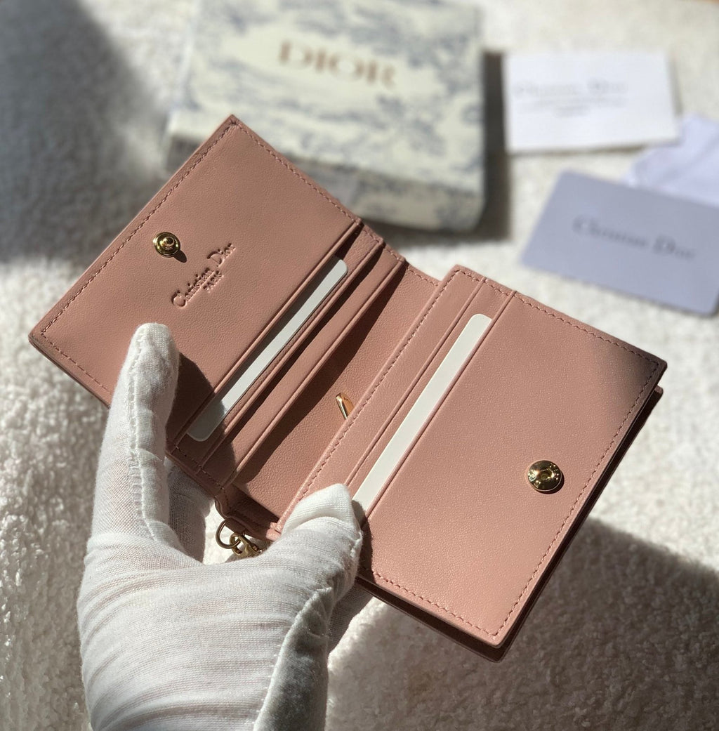 Mini Lady Dior Pink Wallet 11cm