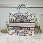 Christian Dior Book Tote 42 cm White