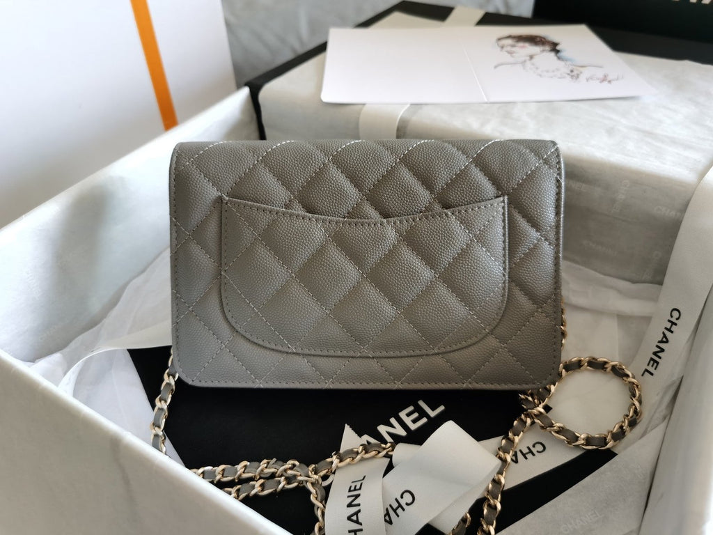 Chanel Mini Flapbag 19cm Grey
