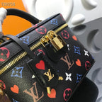 Louis Vuitton Vanity PM Bag 22cm Monogram Canvas Cruise Poker Collection M45163 Black/Multi