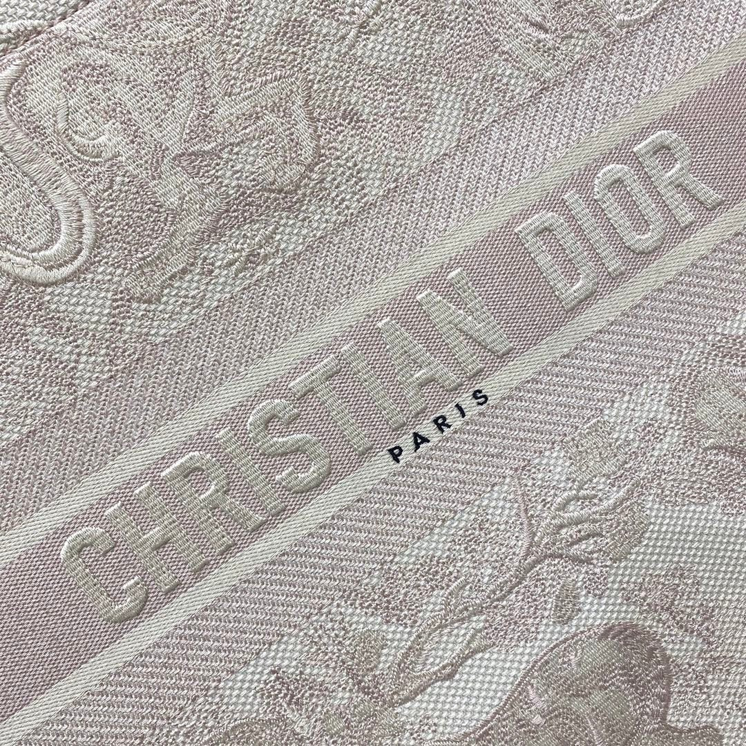 Christina Dior Book Tote Bag 42cm Light Pink