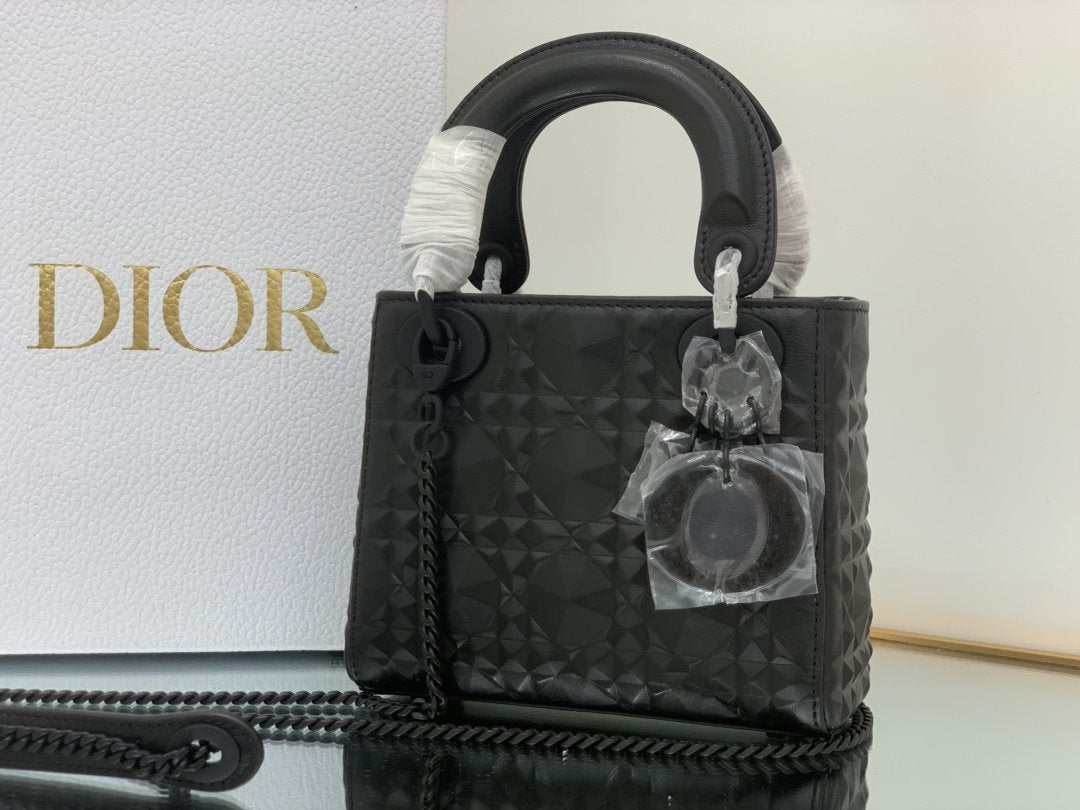 Christian Dior Mini Lady Bag 17cm Black
