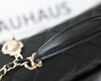 Chanel Mini Flapbag With Top Handle AS2431 20cm Black