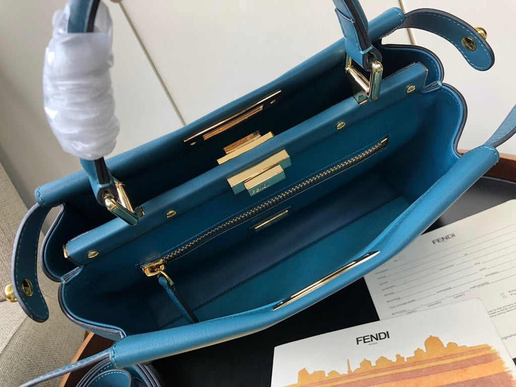 Fendi Handle Bag 32cm Blue