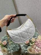 Christian Dior Small Vibe Hobo Bag 20cm White