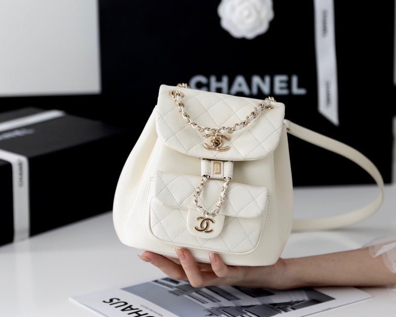 Chanel Backpack 18cm White